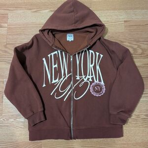 Zara Girls New York Zip-up Hoodie XL 13/14